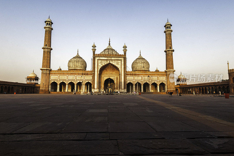 Jama Masjid，古老的Delhi-India